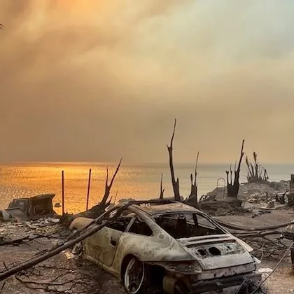 Photo of the Palisades Fire